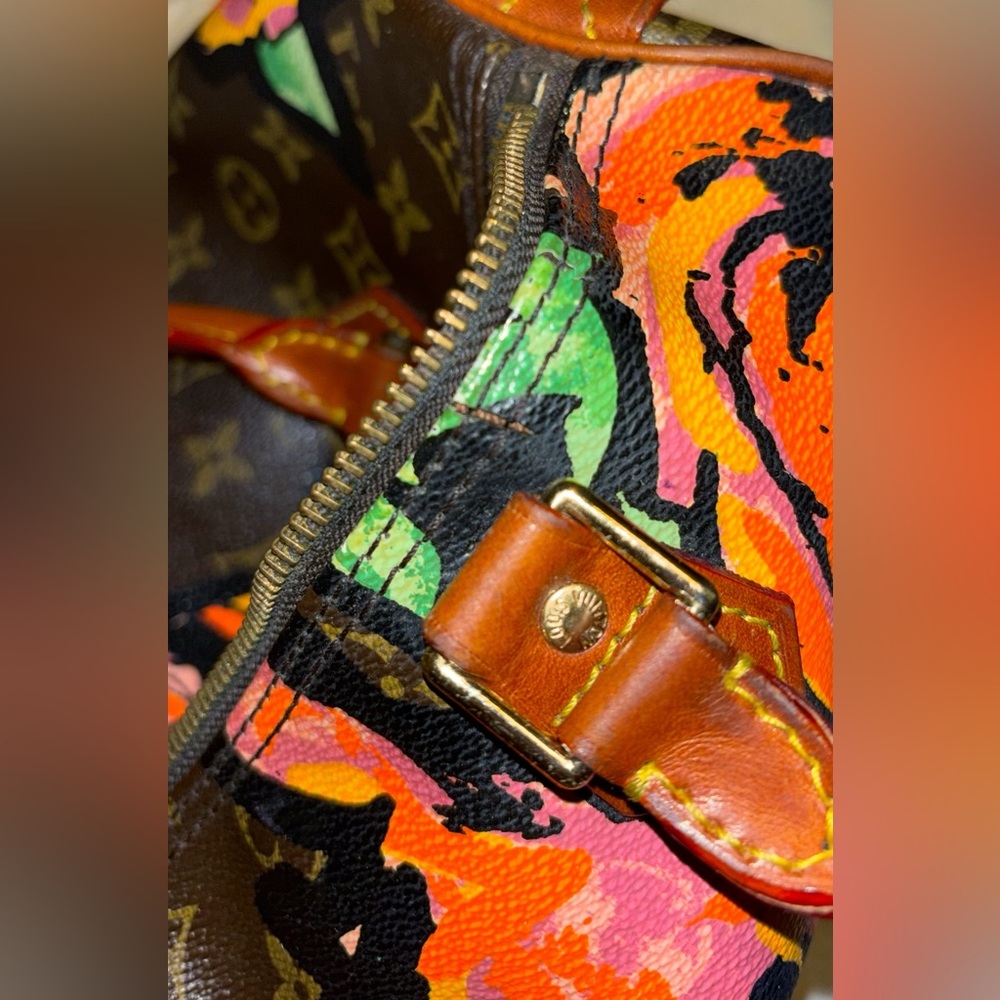 Louis Vuitton STEPHEN SPROUSE Monogram Limited edition Floral Speedy 30 - Picture 10 of 16